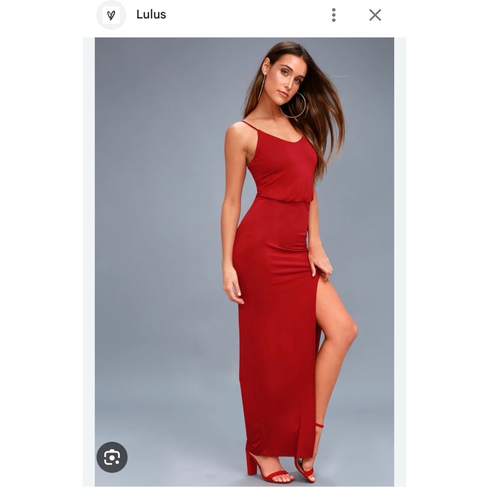 NWT Lulu’s watch the sunset maxi dress